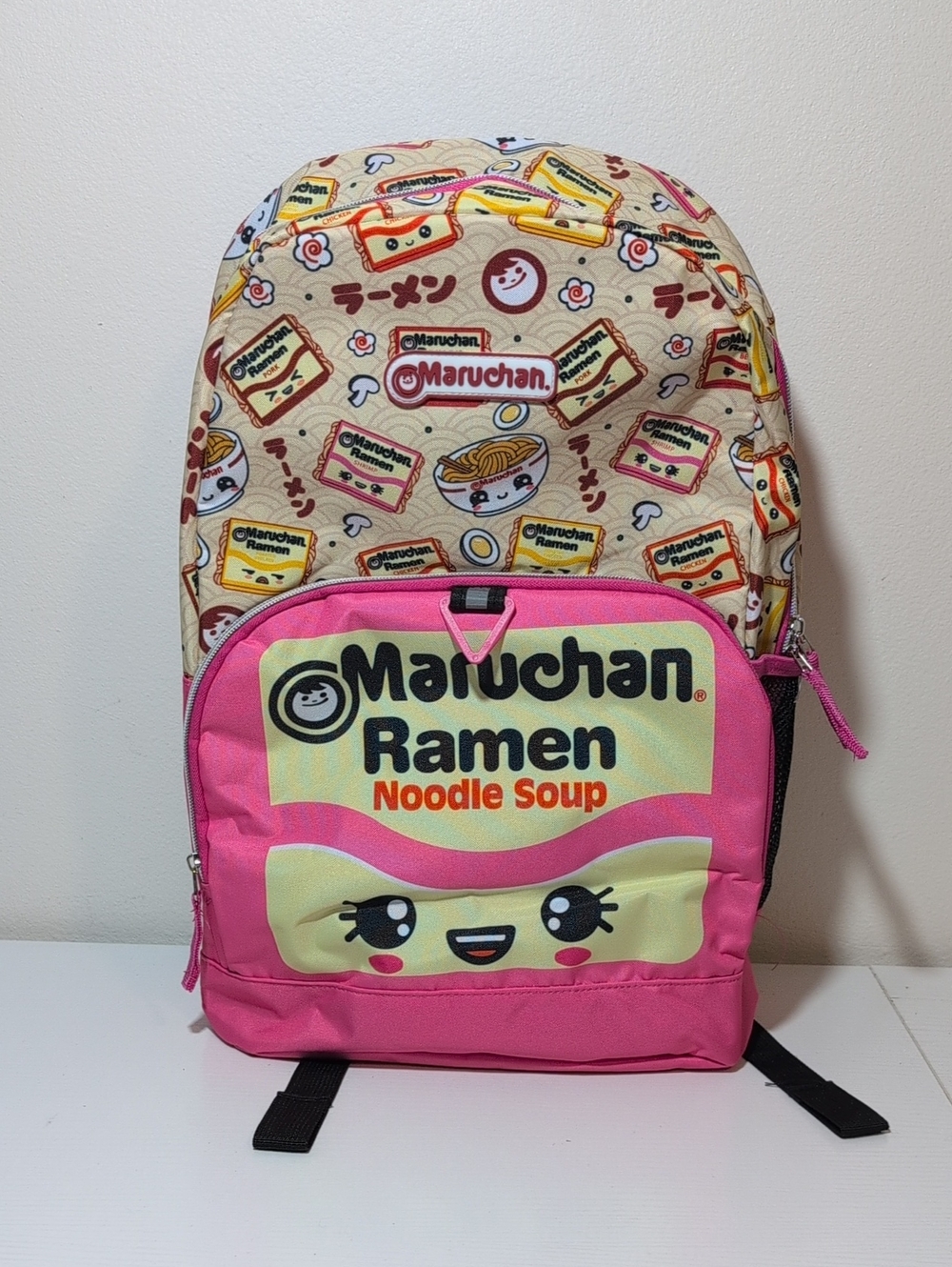 Ramen Maruchan noodles Pink Graphic Backpack